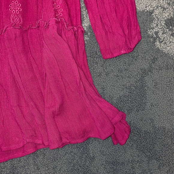 Adiva Pink Flowy Mini Dress NEW Women's Size Small - Picture 5 of 7